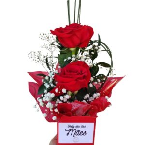 Box Simples Com 3 Rosas