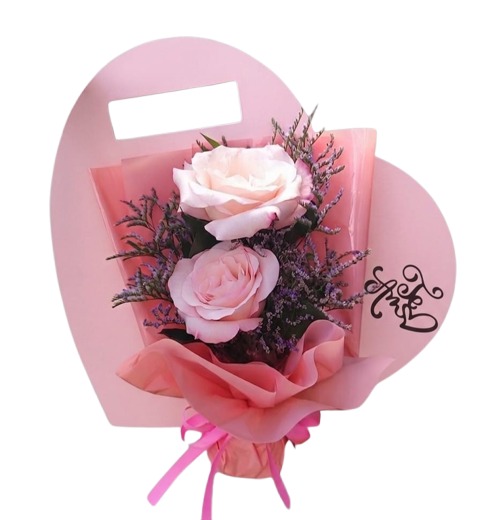 Card Coração Rosé